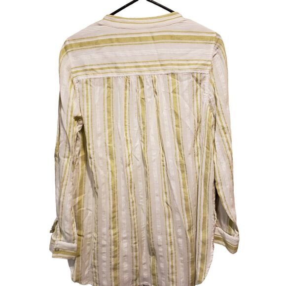 Soft Surroundings Elisha Tunic Turquoise Bead Trim Size Medium - Picture 3 of 10